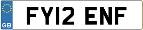 Trailer License Plate